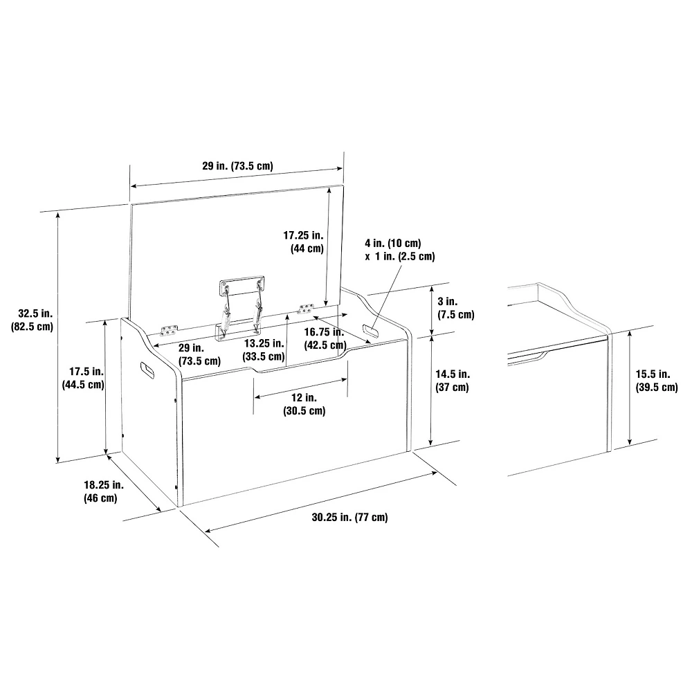 Badger Basket Bench Top Toy Box 6 Badger Basket Bench Top Toy Box - Image 6
