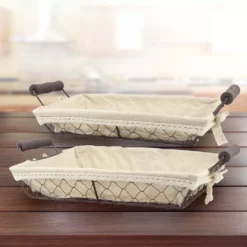 Stonebriar Collection 2-piece Wire Basket Set -US Storage Furniture Sales Store 2107752 ALT2