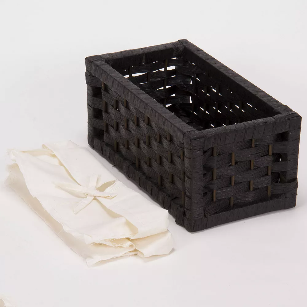 Household Essentials 3-pc. Lined Paper Rope Utility Basket Set 3 Household Essentials 3-pc. Lined Paper Rope Utility Basket Set - Image 3