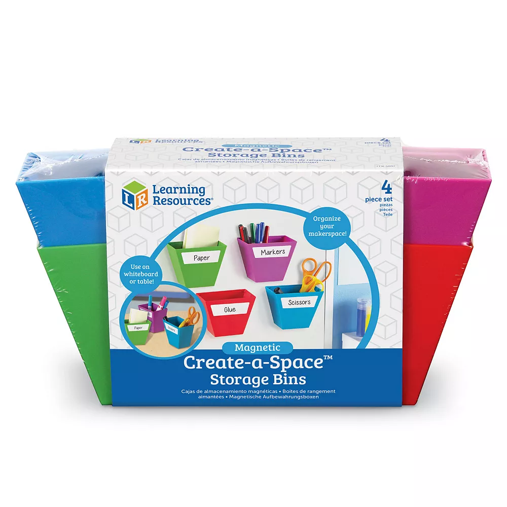 Learning Resources Magnetic Create-a-Space Storage Bins 1 Learning Resources Magnetic Create-a-Space Storage Bins