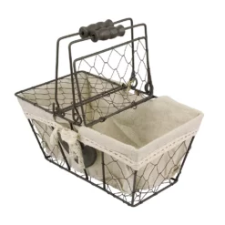 Stonebriar Collection Chicken Wire Metal Basket -US Storage Furniture Sales Store 2944303 ALT3