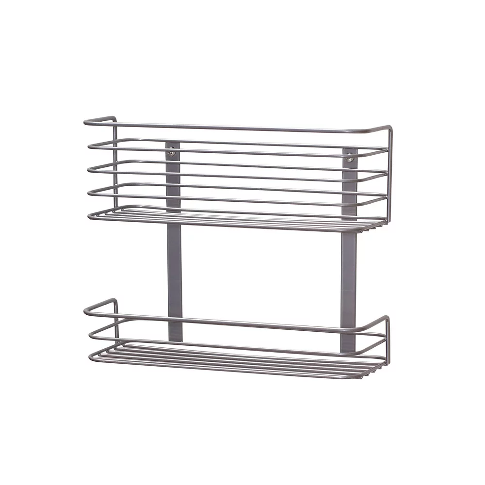 Hinge-It Cabinet Door 2-Tier Storage Rack 1 Hinge-It Cabinet Door 2-Tier Storage Rack