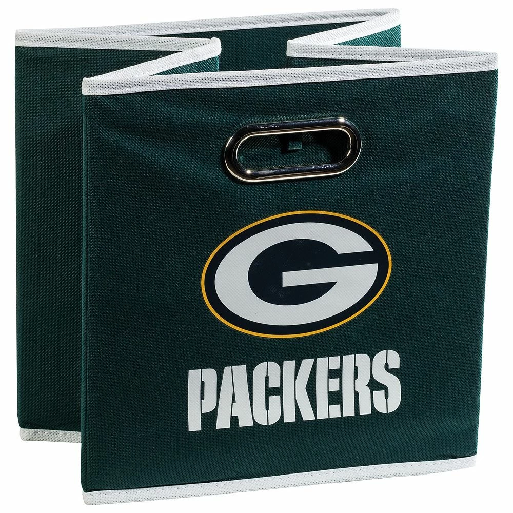 Franklin Sports Green Bay Packers Collapsible Storage Bin 2 Franklin Sports Green Bay Packers Collapsible Storage Bin - Image 2