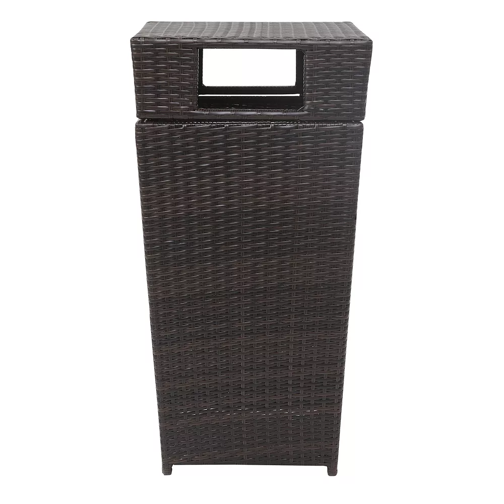 Safavieh Indoor / Outdoor Open Top 18 Gallon Wicker Trash Bin 2 Safavieh Indoor / Outdoor Open Top 18 Gallon Wicker Trash Bin - Image 2