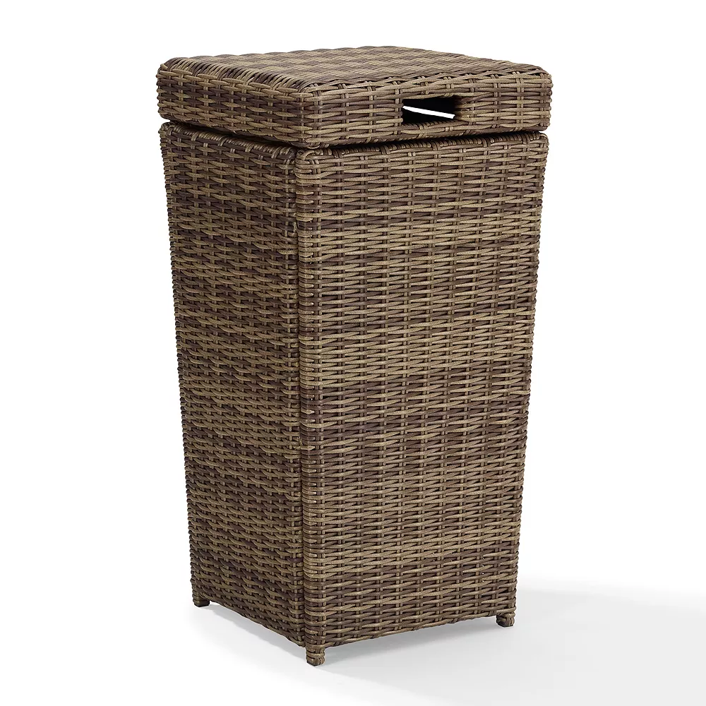 Crosley Furniture Bradenton Patio Trash Can 1 Crosley Furniture Bradenton Patio Trash Can
