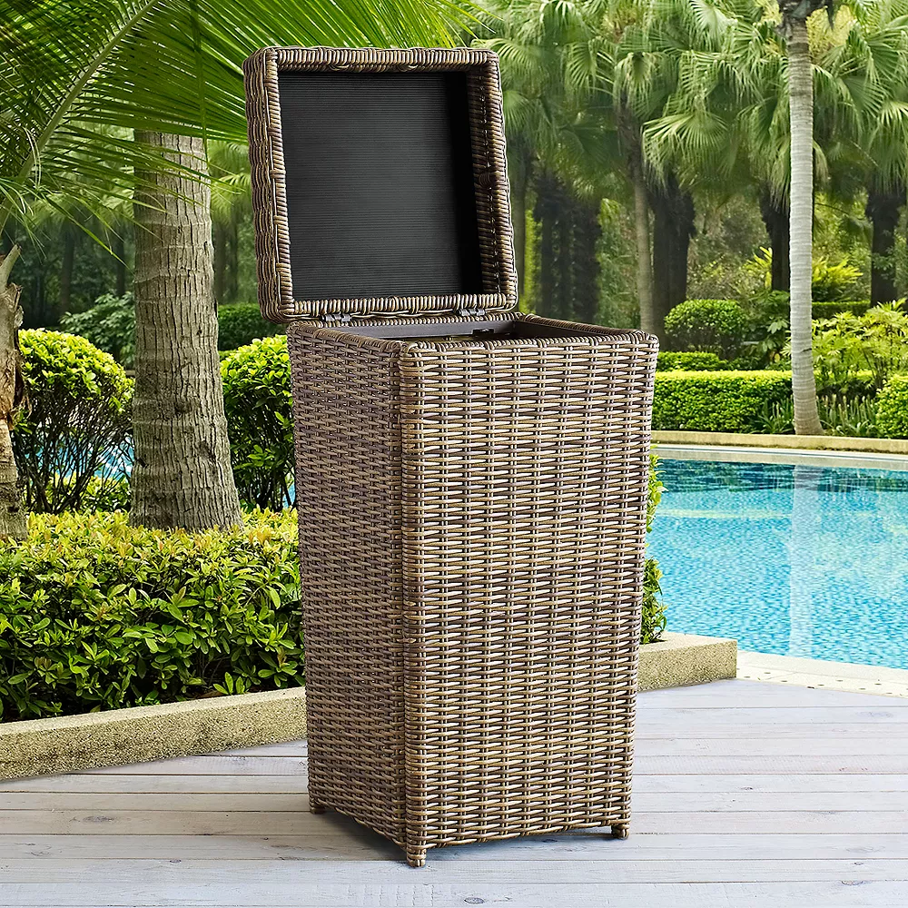 Crosley Furniture Bradenton Patio Trash Can 2 Crosley Furniture Bradenton Patio Trash Can - Image 2