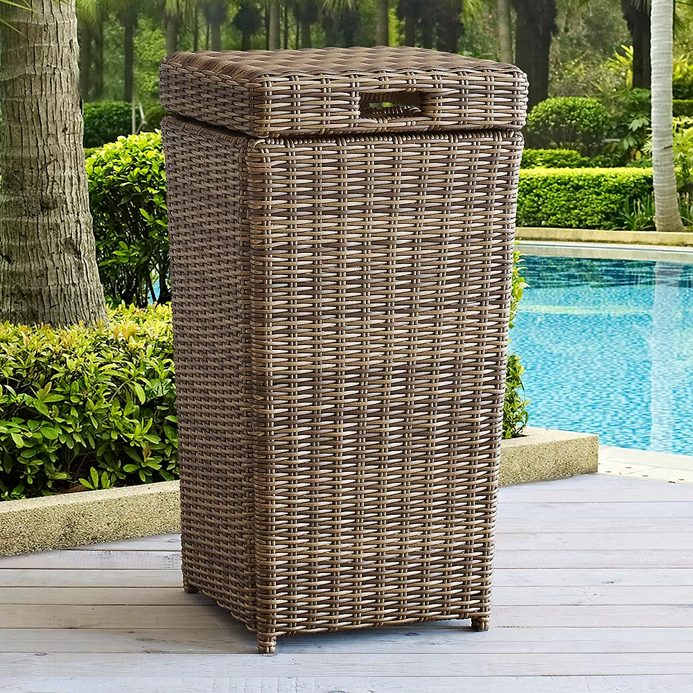 Crosley Furniture Bradenton Patio Trash Can 3 Crosley Furniture Bradenton Patio Trash Can - Image 3