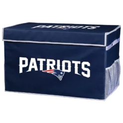 Franklin Sports New England Patriots Large Collapsible Footlocker Storage Bin