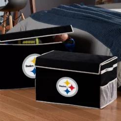 Franklin Sports Pittsburgh Steelers Large Collapsible Footlocker Storage Bin 5 Franklin Sports Pittsburgh Steelers Large Collapsible Footlocker Storage Bin -US Storage Furniture Sales Store 3306107 ALT2