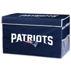 Franklin Sports New England Patriots Small Collapsible Footlocker Storage Bin