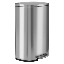 Halo Premium SoftStep 1.3-Gallon Stainless Steel Step Trash Can
