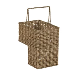 Household Essentials Two-Tone Wicker Stairstep Basket 8 Household Essentials Two-Tone Wicker Stairstep Basket -US Storage Furniture Sales Store 3456523 ALT2