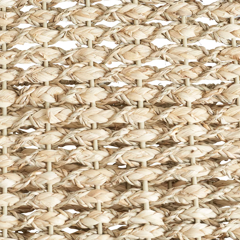 Household Essentials Two-Tone Wicker Stairstep Basket 5 Household Essentials Two-Tone Wicker Stairstep Basket - Image 5