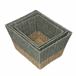 Honey-Can-Do Set Of 3 Nesting Seagrass Storage Basket Set -US Storage Furniture Sales Store 3706798 ALT3