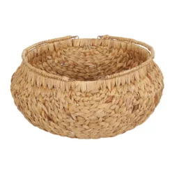 Household Essentials Round Woven Water Hyacinth Basket -US Storage Furniture Sales Store 4014811 ALT3