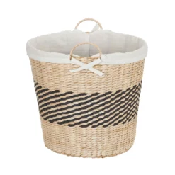 Household Essentials Large Black Band Tapered Basket -US Storage Furniture Sales Store 4014824 ALT2