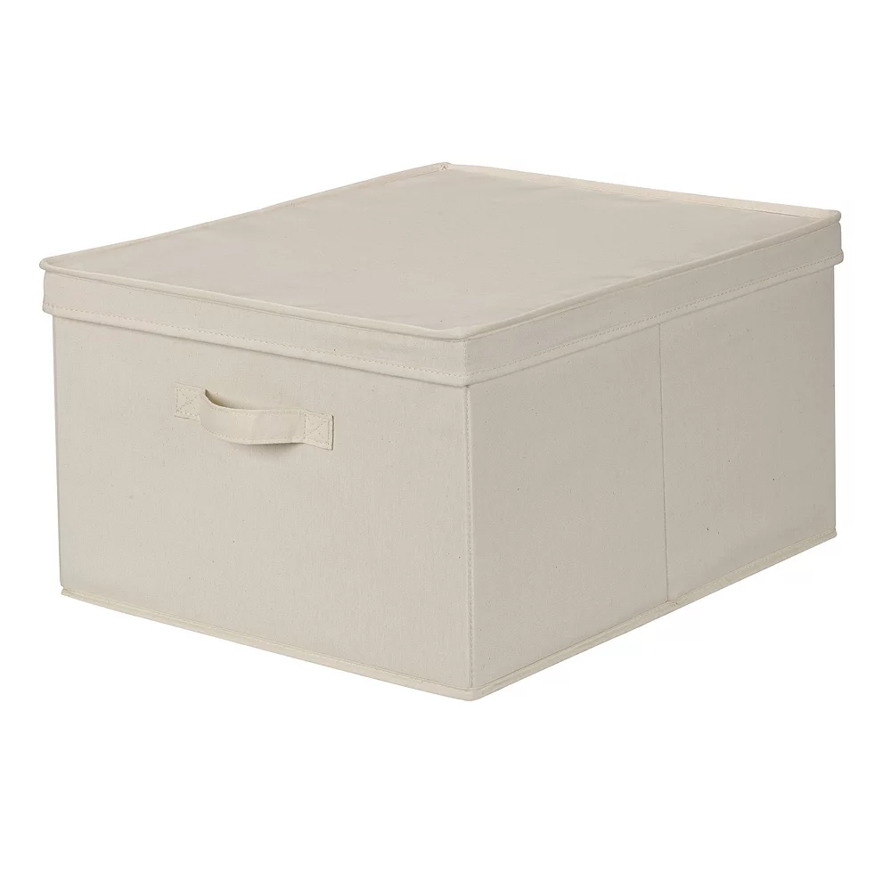 Household Essentials Canvas Storage Box 1 Household Essentials Canvas Storage Box