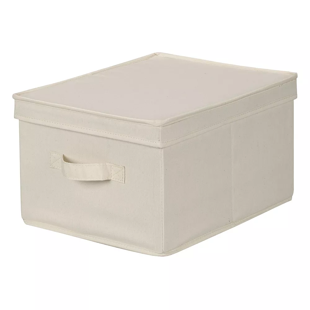 Household Essentials Canvas Storage Box 3 Household Essentials Canvas Storage Box - Image 3