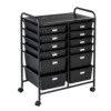Honey-Can-Do 12-Drawer Rolling Storage And Craft Cart Organizer