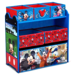 Disney's Mickey Mouse 6-Bin Design And Store Toy Organizer By Delta Children