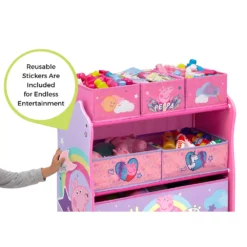 Delta Children Peppa Pig 6-Bin Design And Store Toy Organizer -US Storage Furniture Sales Store 4576407 ALT3