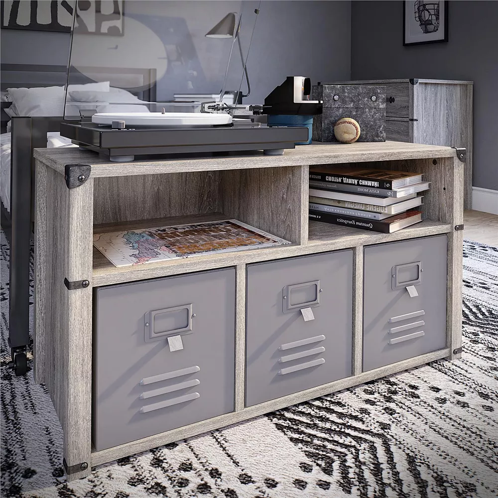 Little Seeds 3-Pack Nova Metal Locker Storage Bins 6 Little Seeds 3-Pack Nova Metal Locker Storage Bins - Image 6