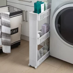 Simplify 3 Tier Slim Slide Out Storage Cart -US Storage Furniture Sales Store 5015614 ALT4