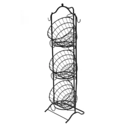 Puleo International 3-Tier Wire Basket Stand -US Storage Furniture Sales Store 5069067 ALT4