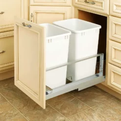 Rev-A-Shelf 5349-18DM-2 Double 35 Quart Base Cabinet Pull Out Waste Containers -US Storage Furniture Sales Store 5080962 ALT2