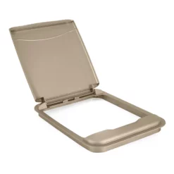 Rev-A-Shelf RV-35-LID-12-1 35 Quart Plastic Trash Can Replacement Lid, Champagne