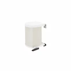 Rev-A-Shelf 8-010212-14 14 Liter Under Sink Pivot Out Waste Container, White
