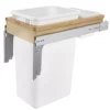 Rev-A-Shelf 4WCTM-1550DM-1 Single 50 Quart Top Mount Pullout Container, White