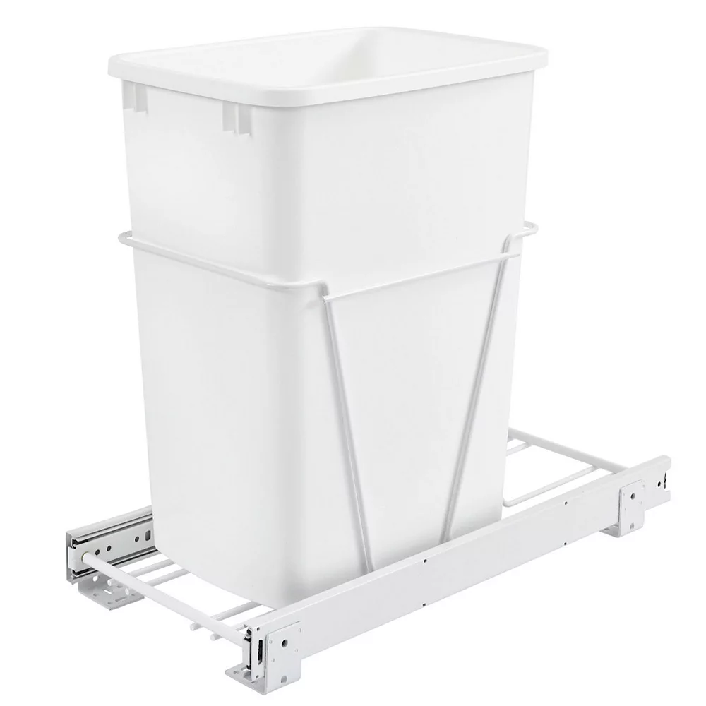 Rev-A-Shelf RV-12PB Single 35 Quart Pull-Out Sliding Waste Container For Kitchen 1 Rev-A-Shelf RV-12PB Single 35 Quart Pull-Out Sliding Waste Container For Kitchen