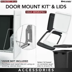 Rev-A-Shelf RV-12PB Single 35 Quart Pull-Out Sliding Waste Container For Kitchen 5 Rev-A-Shelf RV-12PB Single 35 Quart Pull-Out Sliding Waste Container For Kitchen -US Storage Furniture Sales Store 5081023 ALT2