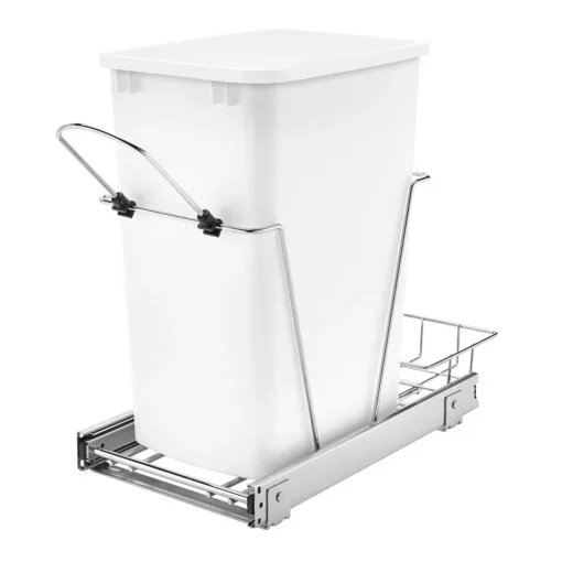 Rev-A-Shelf RV-12KD-11C S Single 35 Quart Pull Out Waste Container For Kitchens 2 Rev-A-Shelf RV-12KD-11C S Single 35 Quart Pull Out Waste Container For Kitchens -US Storage Furniture Sales Store 5081589