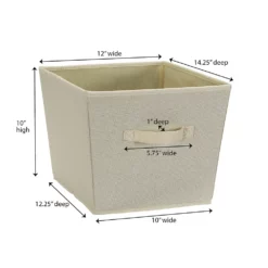 Household Essentials Medium Tape Fabric Storage Bins 2-pack Set -US Storage Furniture Sales Store 5132207 ALT5