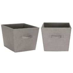 Household Essentials Medium Tape Fabric Storage Bins 2-pack Set