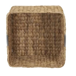 Household Essentials Square Hyacinth Wicker Basket -US Storage Furniture Sales Store 5132371 ALT5