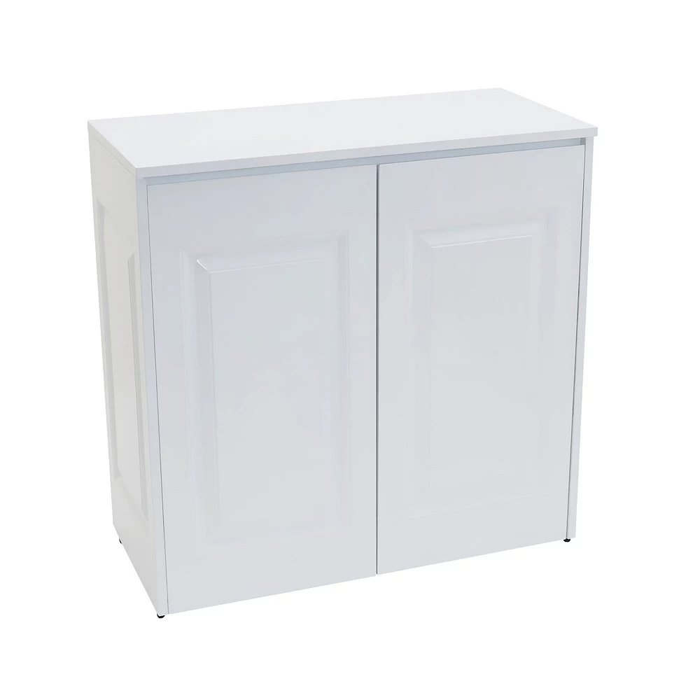 Household Essentials Double Metal Hamper Cabinet 3 Household Essentials Double Metal Hamper Cabinet - Image 3