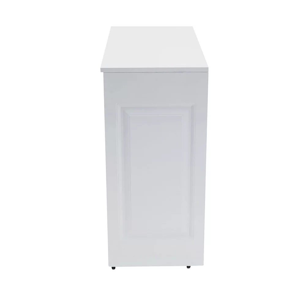Household Essentials Double Metal Hamper Cabinet 4 Household Essentials Double Metal Hamper Cabinet - Image 4
