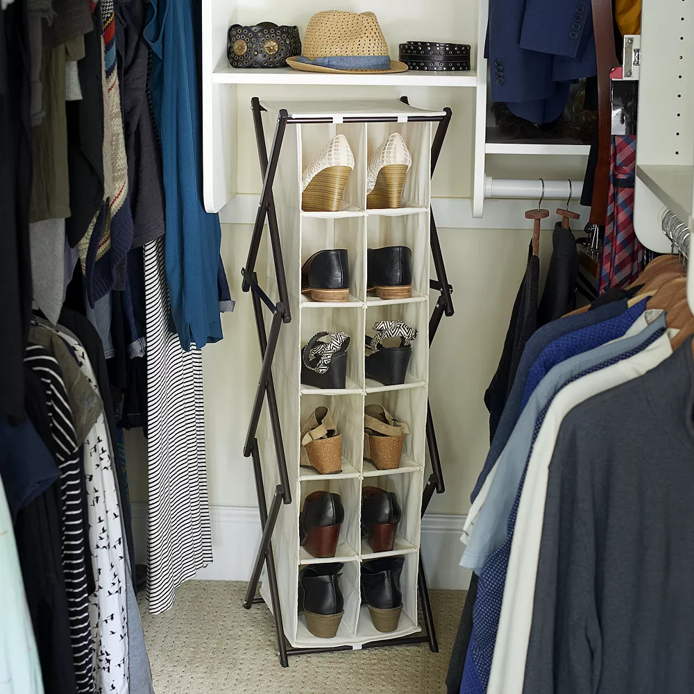 Household Essentials 12-Pocket Shoe Cubby 2 Household Essentials 12-Pocket Shoe Cubby - Image 2