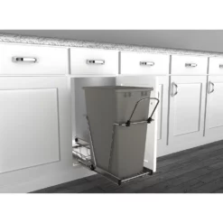 Rev-A-Shelf RV-12KD-13C-S Single 35 Quart Cabinet Pullout Waste Container, Gray 5 Rev-A-Shelf RV-12KD-13C-S Single 35 Quart Cabinet Pullout Waste Container, Gray -US Storage Furniture Sales Store 5244216 ALT