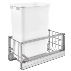 Rev-A-Shelf 5349-1550DM-1 50 Quart Pull Out Cabinet Waste Container Trash Can