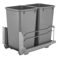Rev-A-Shelf 53WC-1527SCDM-217 Double 27 Quart Pullout Soft Close Waste Container