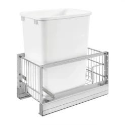 Rev-A-Shelf 5349-15DM18-1 35 Quart Pullout Waste Container Can With Soft Close