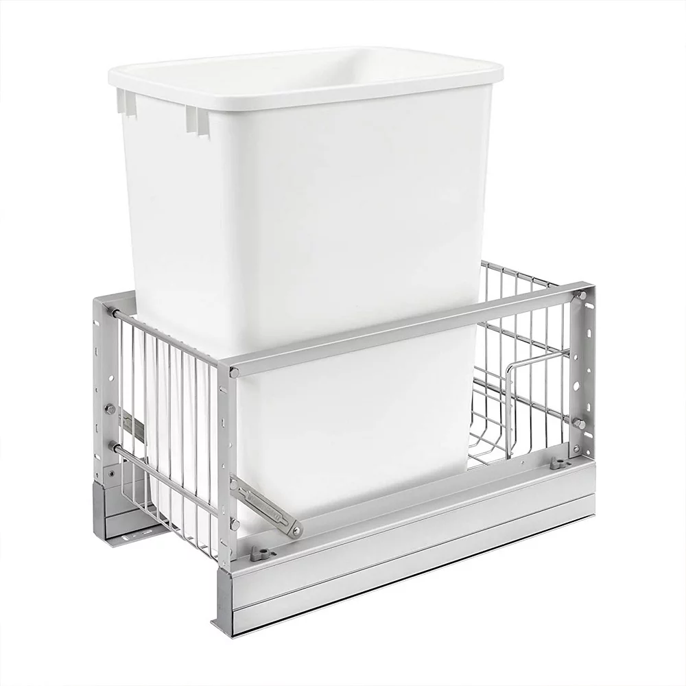 Rev-A-Shelf 5349-15DM18-1 35 Quart Pullout Waste Container Can With Soft Close 1 Rev-A-Shelf 5349-15DM18-1 35 Quart Pullout Waste Container Can With Soft Close