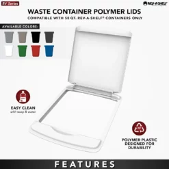 Rev-A-Shelf RV-50-LID-1 50 Quart Trash Can Replacement Lid, White (Lid Only) -US Storage Furniture Sales Store 5244589 ALT3