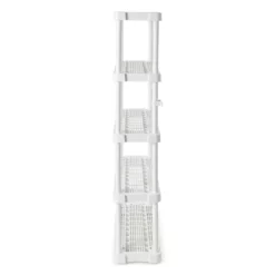 Gracious Living 5 Shelf Adjustable Ventilated Medium Duty Shelving Unit, White -US Storage Furniture Sales Store 5384766 ALT2