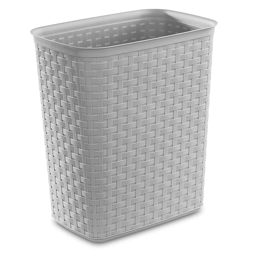 Sterilite Weave 5.8 Gallon Plastic Home/Office Wastebasket Trash Can (6 Pack) 2 Sterilite Weave 5.8 Gallon Plastic Home/Office Wastebasket Trash Can (6 Pack) - Image 2