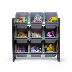 Humble Crew Sumatra Bin Espresso Toy Storage With 9 Storage Bins -US Storage Furniture Sales Store 5507760 ALT4